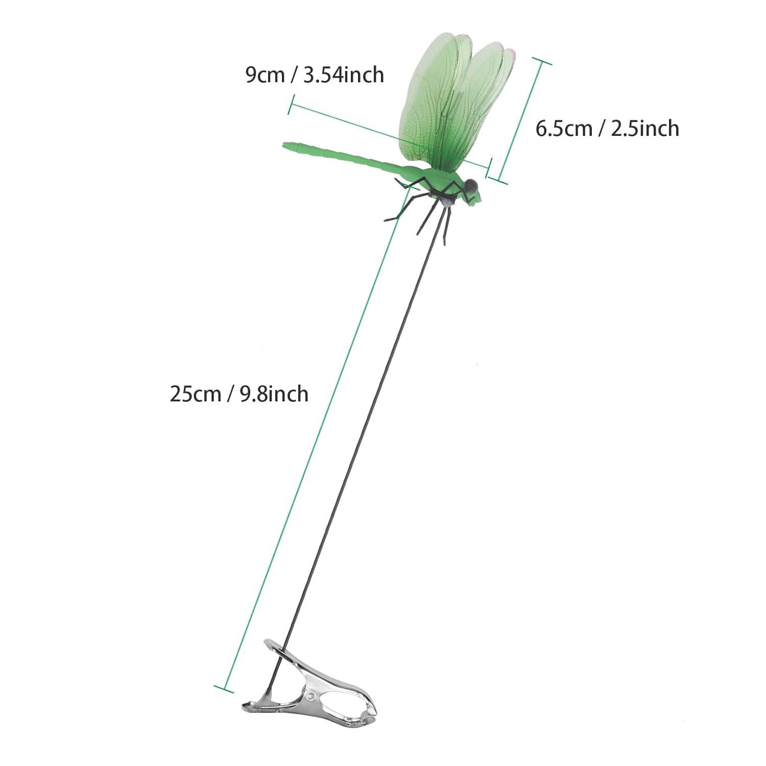 Fake Dragonfly Clip, Natural & Organic Concept Deer and Horse Fly Deterrent, Clip on Dragonfly for Outdoors Dragonfly — image 5