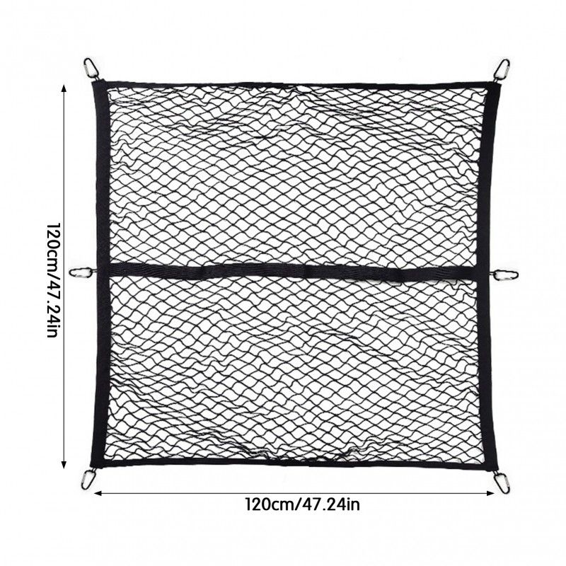 Heavy-Duty Elastic Cargo Net for Truck Beds, Designed to Hold Luggage And Organize Cargo with Strong Hook Fasteners 47.247.2in — image 4