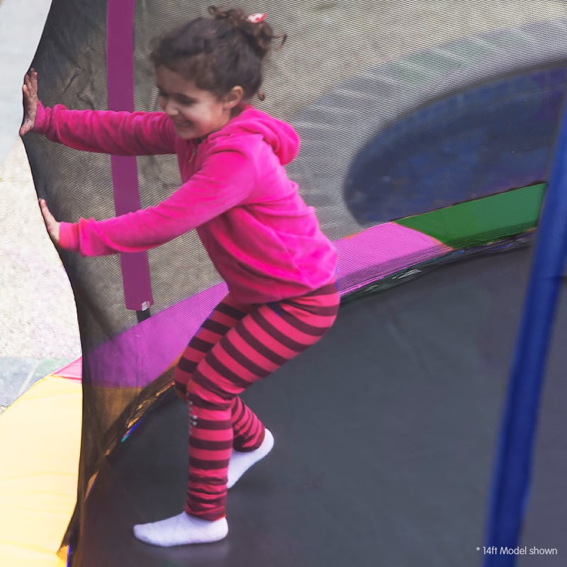 Kahuna 12ft Trampoline Free Ladder Spring Mat Net Safety Pad Cover Round Enclosure - Rainbow โ image 3