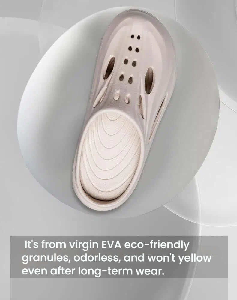 Men's Summer EVA Crocs with 3 Color Options - Breathable, Non-Slip, Comfortable Beach & Casual Sandals(white-39-40) โ image 6