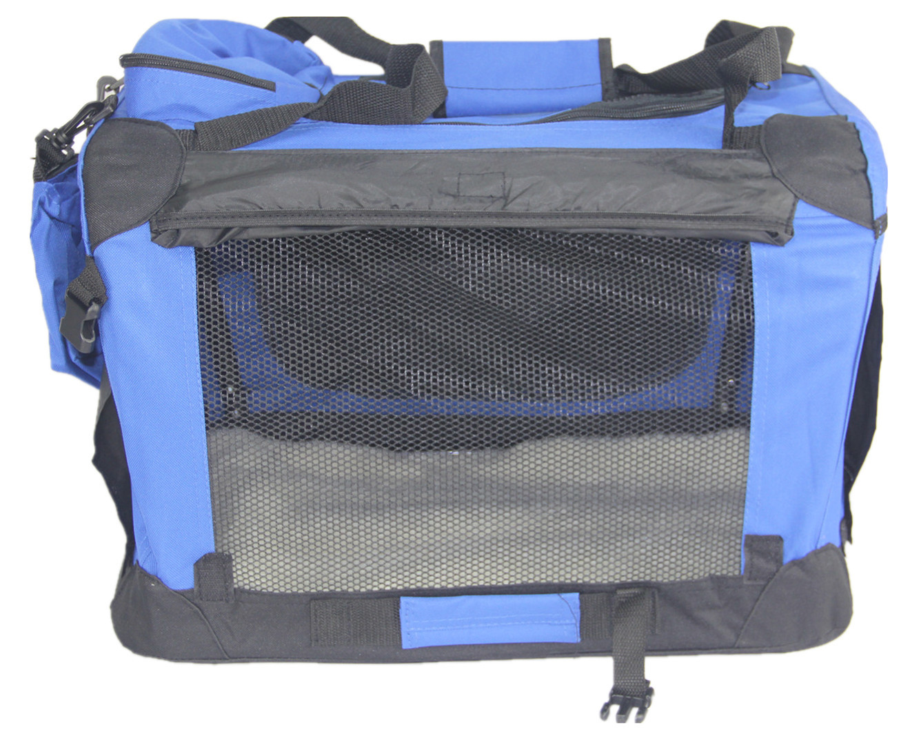 YES4PETS Large Foldable Soft Dog Cat Puppy Crate Bag With Curtain-Blue โ image 3