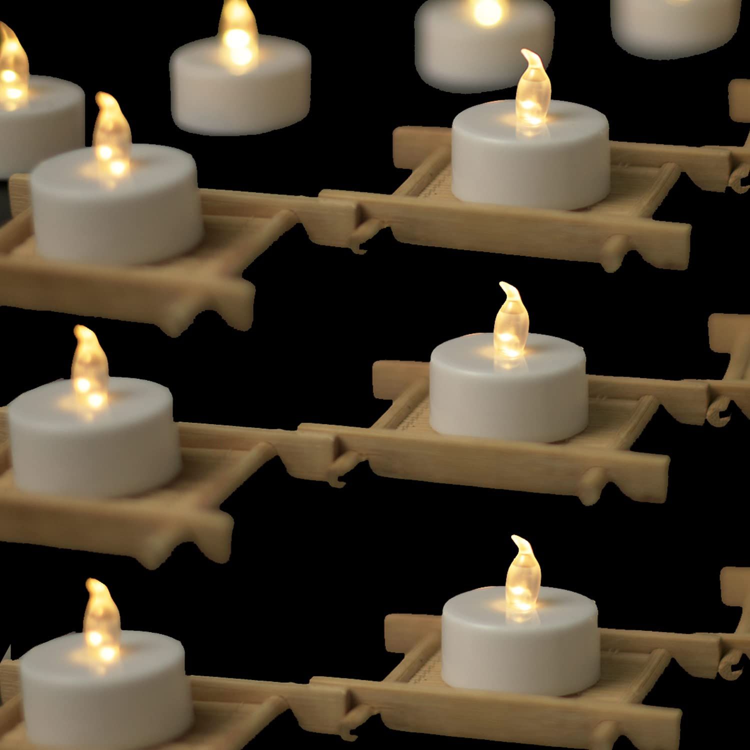 Battery Tea Lights Candles - LED Tea Light Pack of 12 Battery Operated (Warm White) for Party Garden Gift โ image 5