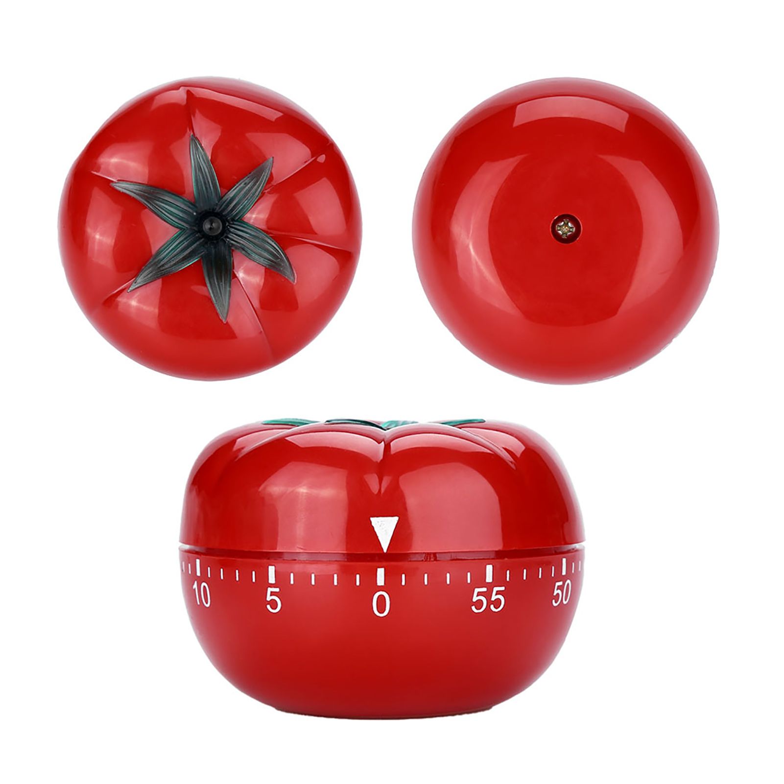 Tomato Shaped Mechanical 60 Minutes Countdown Timer Kitchen Cooking & Baking Helper 6.3 x 4.5cm โ image 6