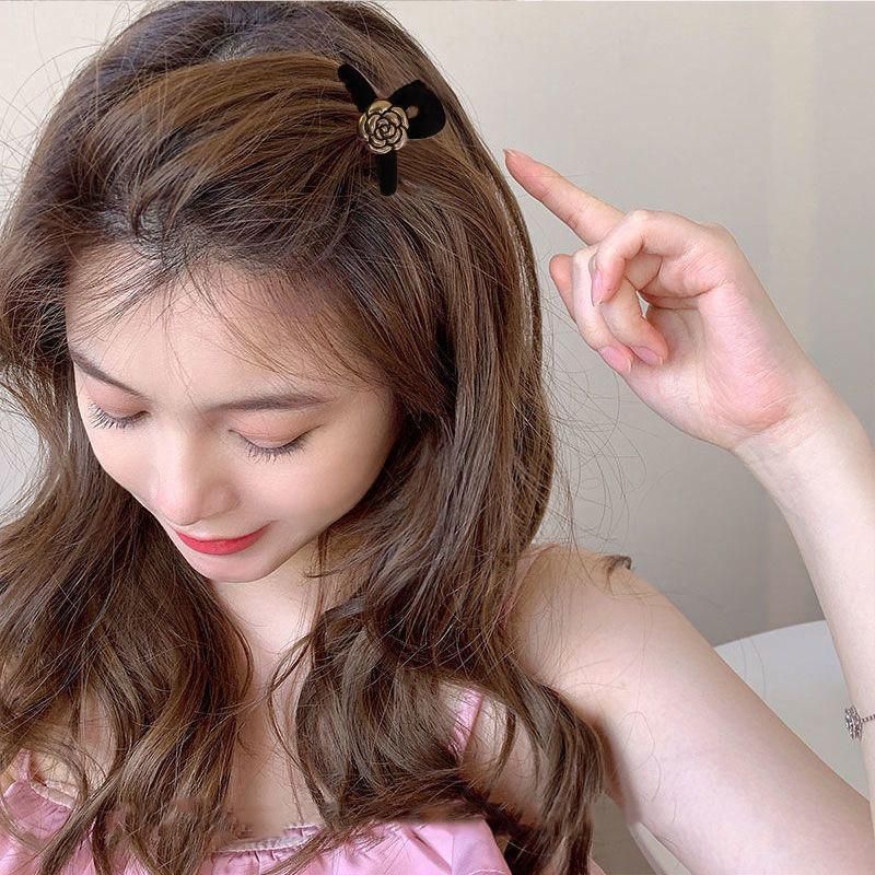 Mini Hair Claw Faux Pearl Hair Clip Hairpins For Women Girls Black Small Grab - Pearl โ image 5