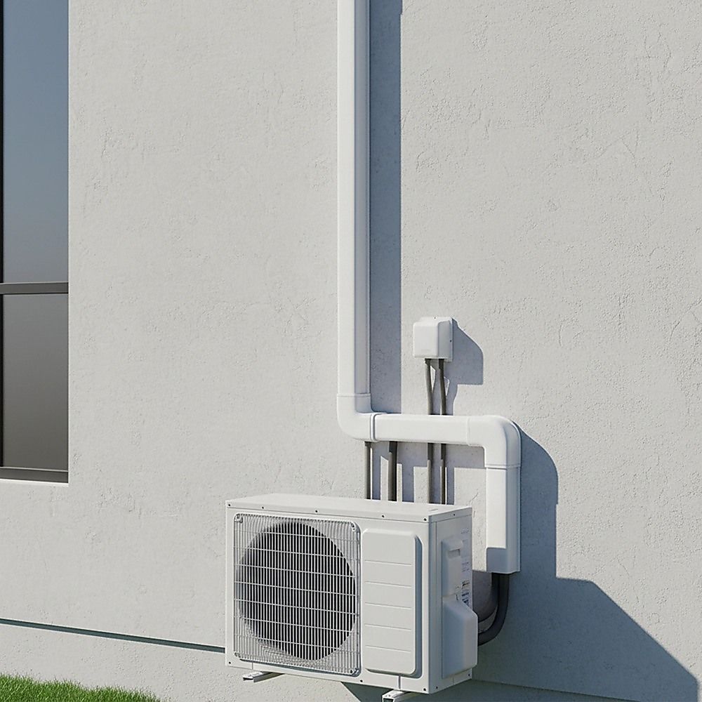 75mm 5.4m Mini Split Line Set Cover Kit PVC for Air Conditioner Installation โ image 2