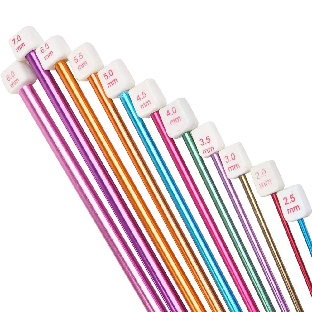Ruibeauty 11Pcs Long Tunisian Afghan Crochet Hooks Aluminum Knitting Needles 10.6 — image 6