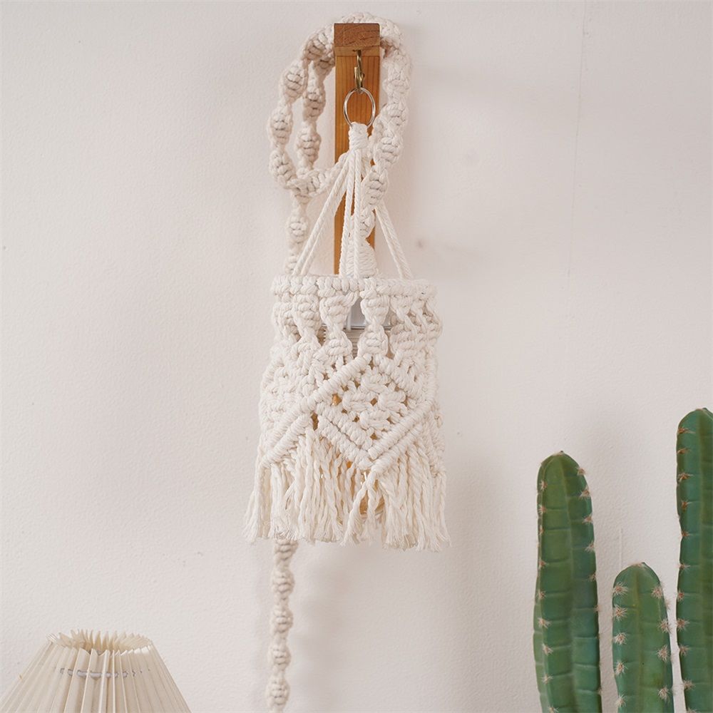 Boho Hanging Lamp Shade Light Cover Pendant Ceiling Decor for Living Room, Bedroom and Bathroom, Warm White, Bulb Not Included — image 5
