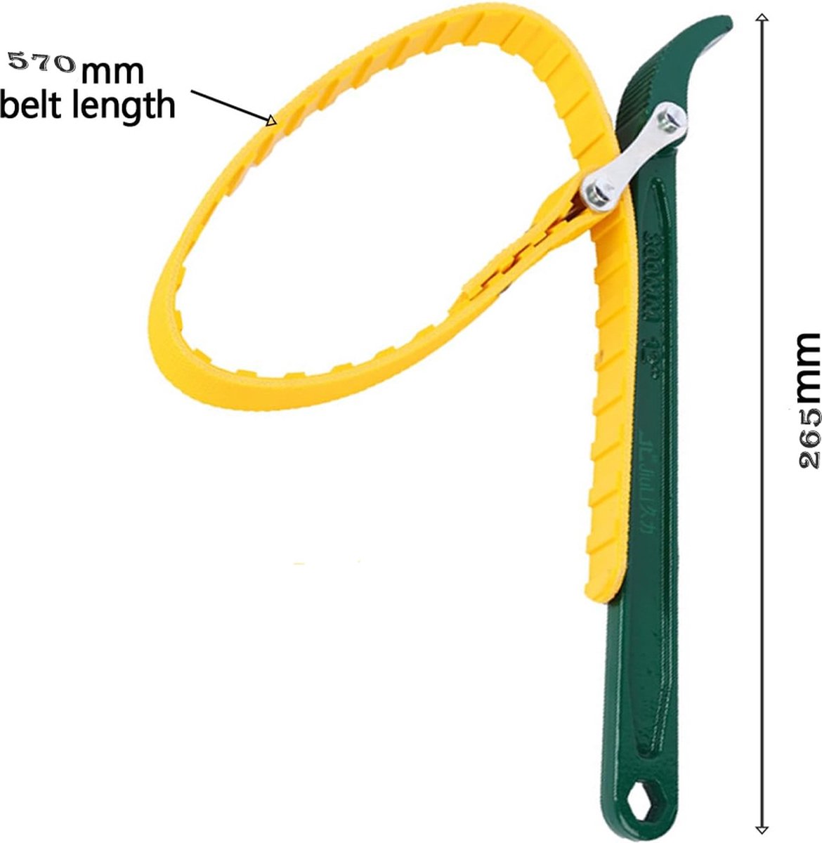 Strap Wrench - Oil Filter Wrench - Swivel Tensioning Strap - Oil Filter Pliers with Strap - Anti-Slip Strap - Max Diameter 130 mm - Strap Wrench for Opening — image 5