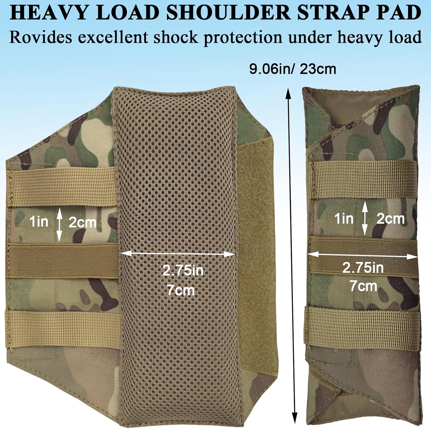 Soft Long Shoulder Strap Pad, Removable & Breathable & Thick Backpack Strap Pads for Bag Strap β image 4