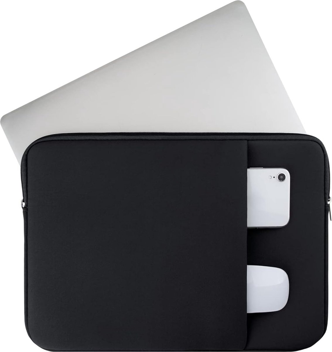 Laptop Sleeve / Pouch - 15.6 Inch - 2-Piece Extra Compartment - Laptop Sleeve with Pouch - Women's / Men's Laptop Bag - Macbook Case with Zipper - Laptop โ image 4