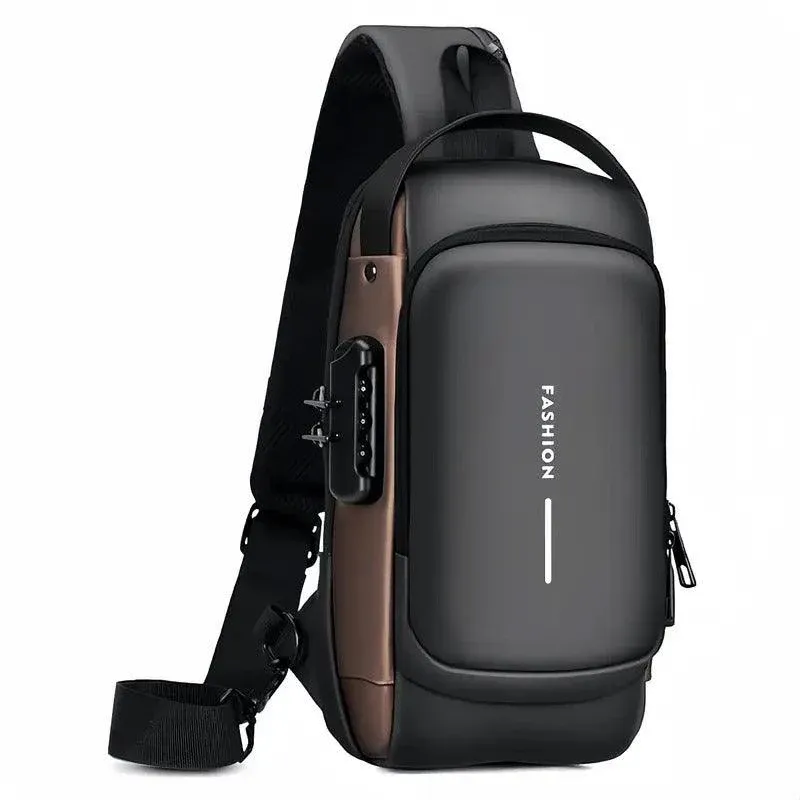 Multi-Function Password Lock Shoulder Bag Anti-Theft Crossbody Sling Bag Travel — image 2
