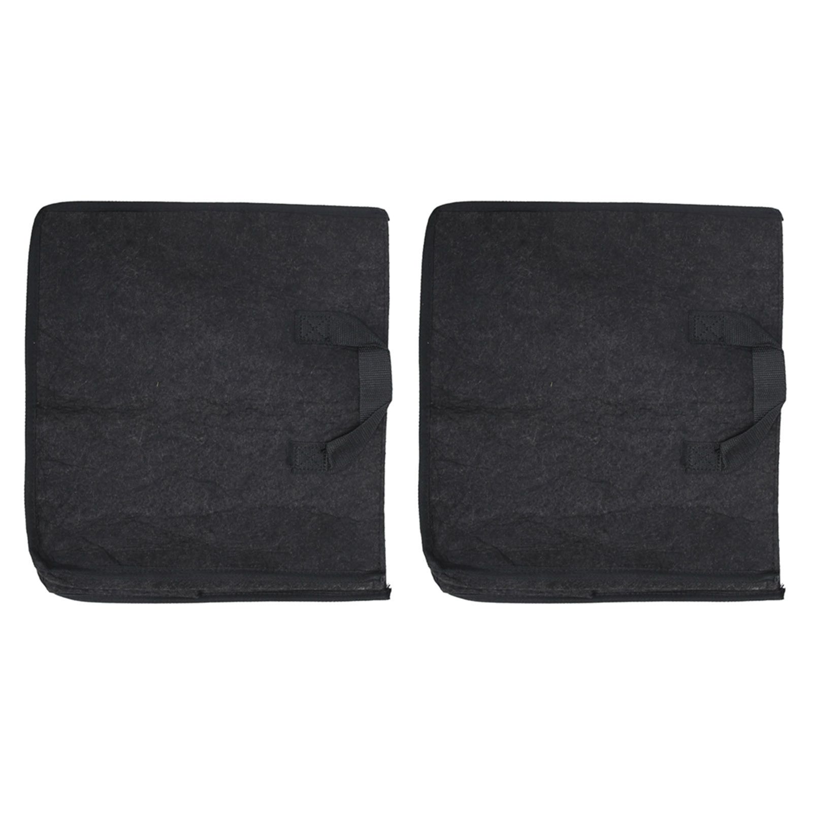 2PCS Plant Grow Bags Felt Vegetable Growing Pots with Handles Flower Planting Bed15Gallon 35x35x35cm — image 3