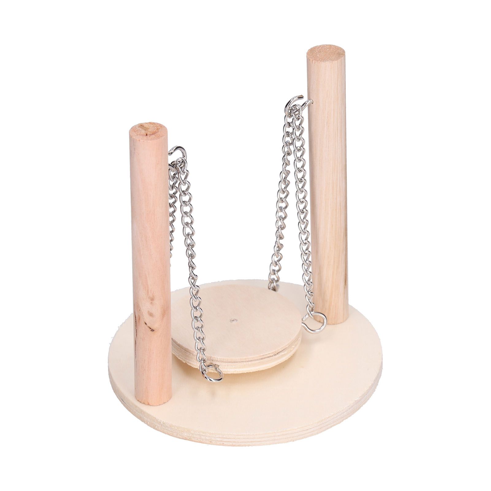 Parrots Swing Toy Wooden Birds Perch Stand Birds Toy for Hamster Small Animal Supplies โ image 3