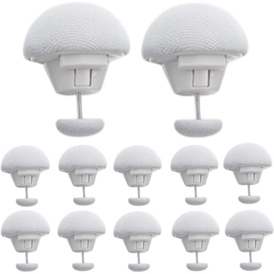 Duvet cover clips - 12 pieces - Duvet cover holders - Non-slip duvet cover clips - Suitable for blankets, sheets, curtains, socks, mattress covers - White