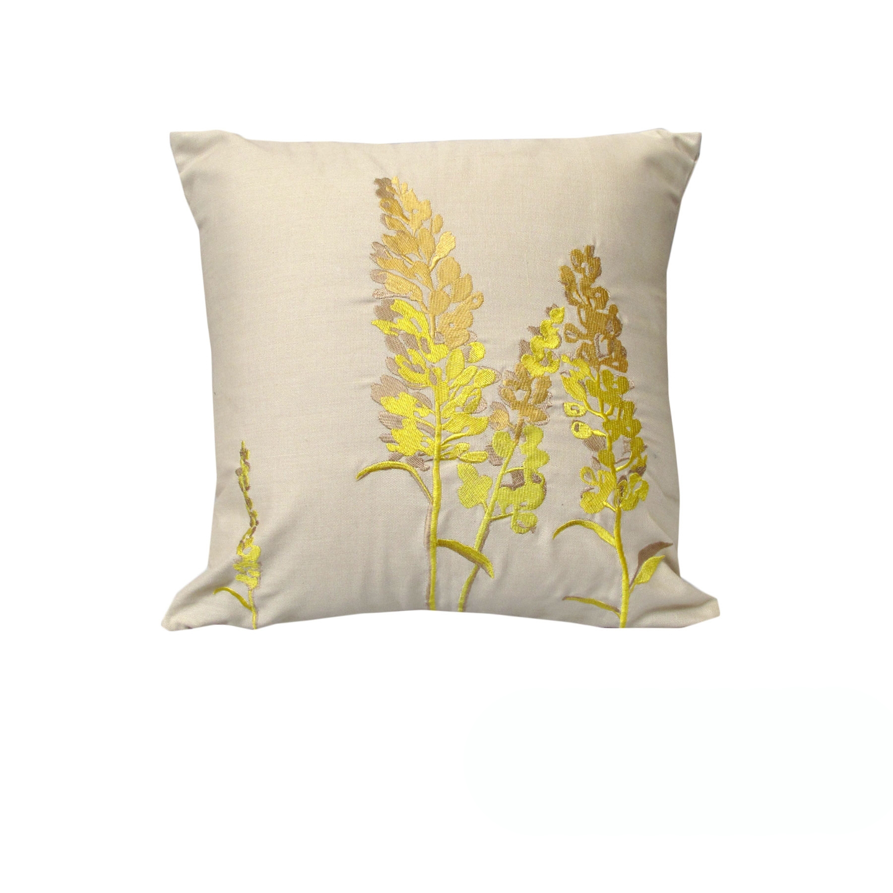 Rapee Eden Embroidery Cushion Cover - Wheat 43 × 43 cm
