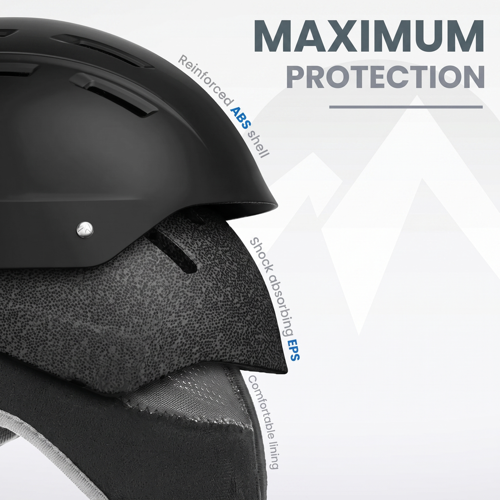 OutdoorMaster Kelvin II Ski Helmet - Snow Sport Helmet Snowboard Helmet for Men Women & Youth White L — image 5