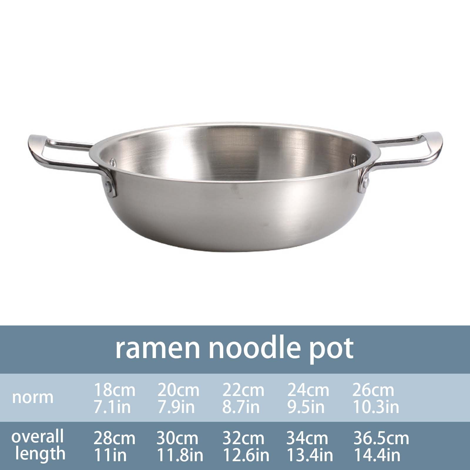 Stainless Steel Instant Noodle Pot, 7.1" Korean Ramen Noodle Pot with Handles Stainless Everyday Pan Golden Korean Cooking Pot for Soup Noodle Pasta Home and — image 3