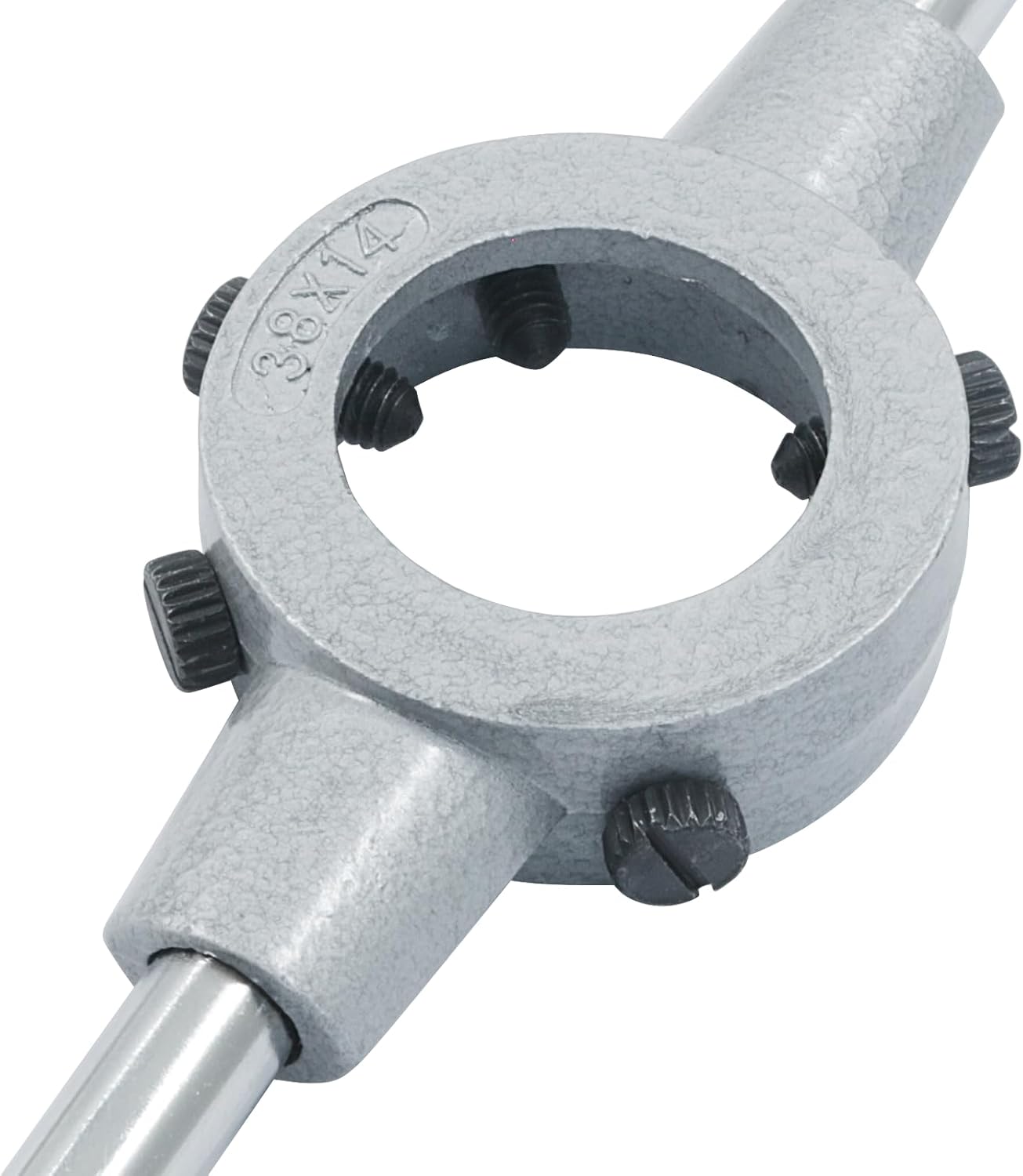 1-1/2 Inch (38mm) Die Stock Handle Wrench, M12-M14 Adjustable Die Wrench Handle Holder, Heavy Duty Round Die Holder — image 4