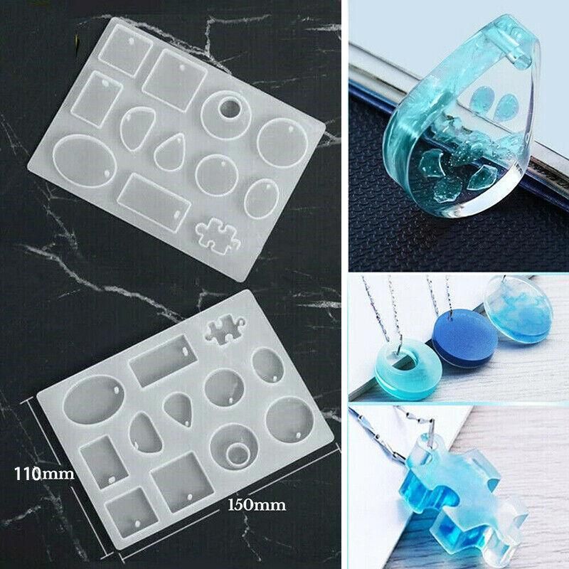 12 Silicone Moulds for DIY Jewellery Pendant Resin and Craft Making โ image 4