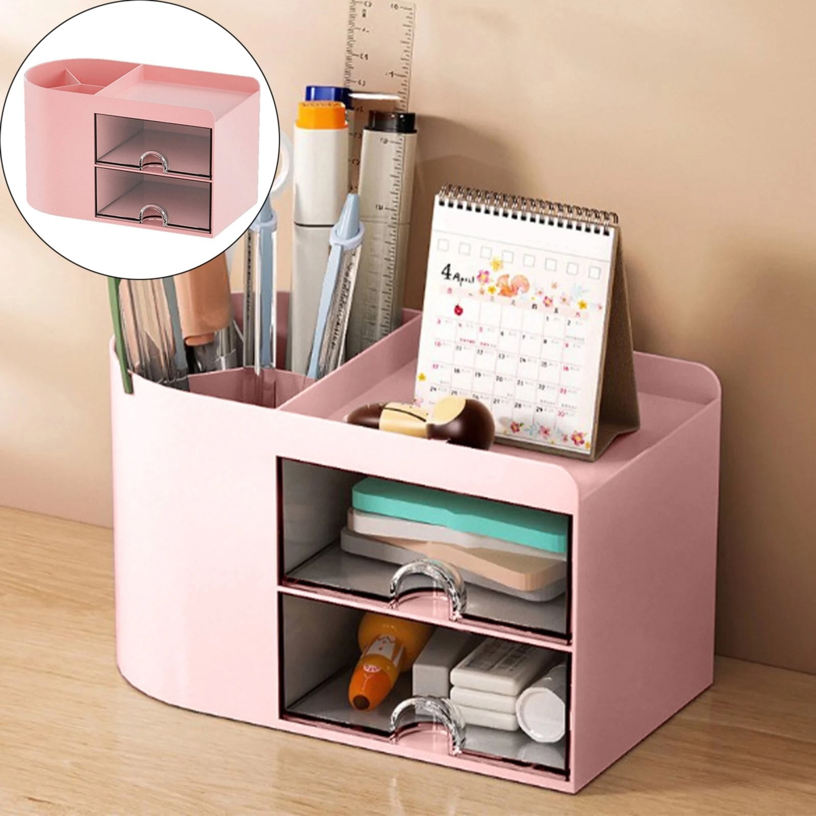 Rectangular Empty torage Box, Plastic Pencil Case, Clear Storage Container for Pencil,Crayon,Sticker,Cosmetics, 1 Pcs, 5.24x2.44x0.98 9.02" x 2.99" x 2.09" โ image 2