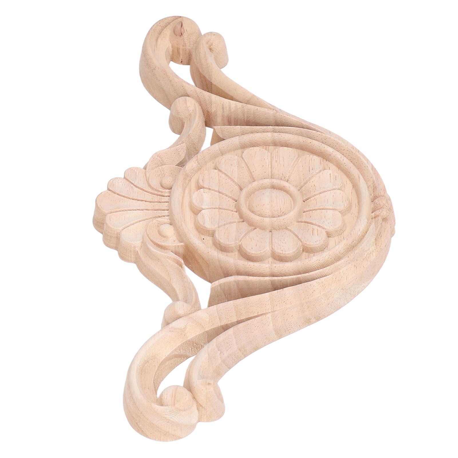 Wood Applique Easy Installation Durable Natural Eco Friendly Classic Exquisite Pattern Wood Carving AppliqueType One โ image 6