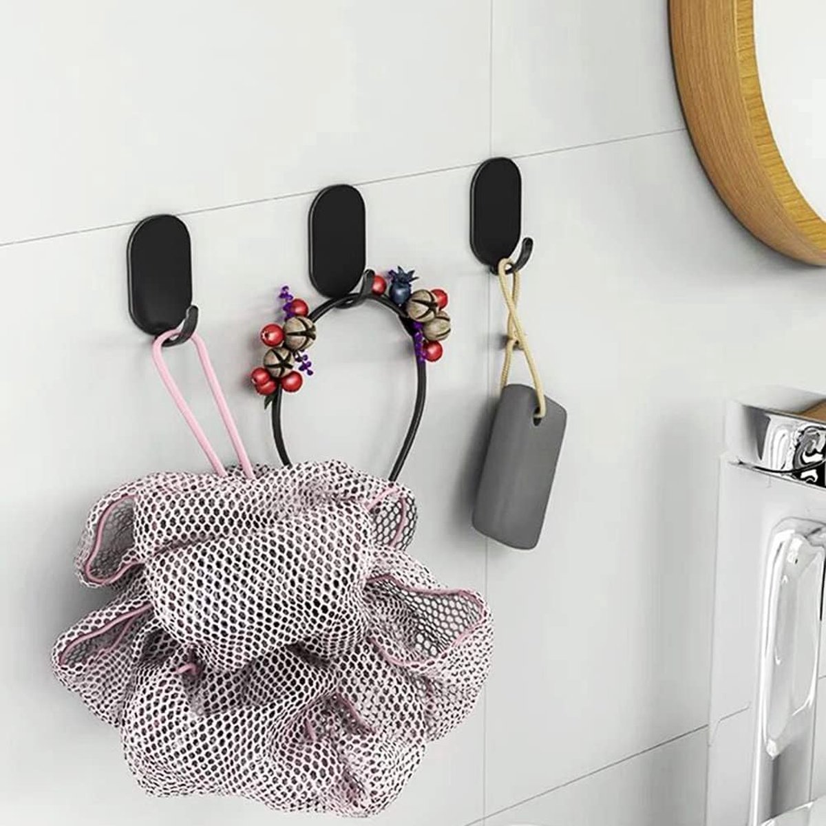 10 Self-Adhesive Hanging Hooks - Stainless Steel - Towel Hooks - Thicker - Wall Hooks - Stick-on Hooks - Towel Hooks - Multifunctional Hook - Clothes — image 4