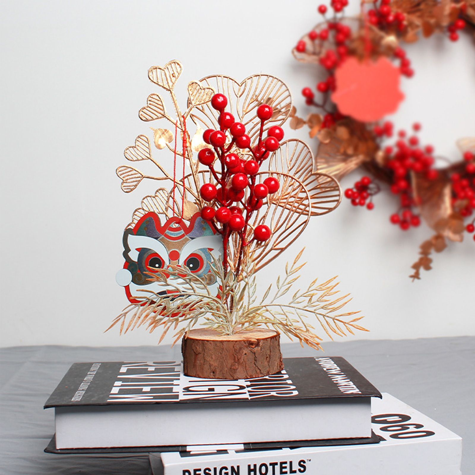 Chinese New Year Tree Ornament Spring Festival Desktop Decorative Ornament Home Decor for Bedroom Living Room โ image 6