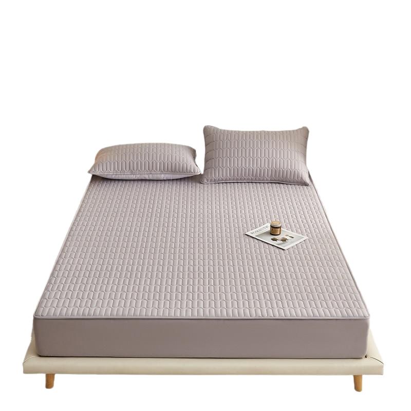 Washed Cotton Quilted Fitted Sheet Diamond 150x190cm โ image 6