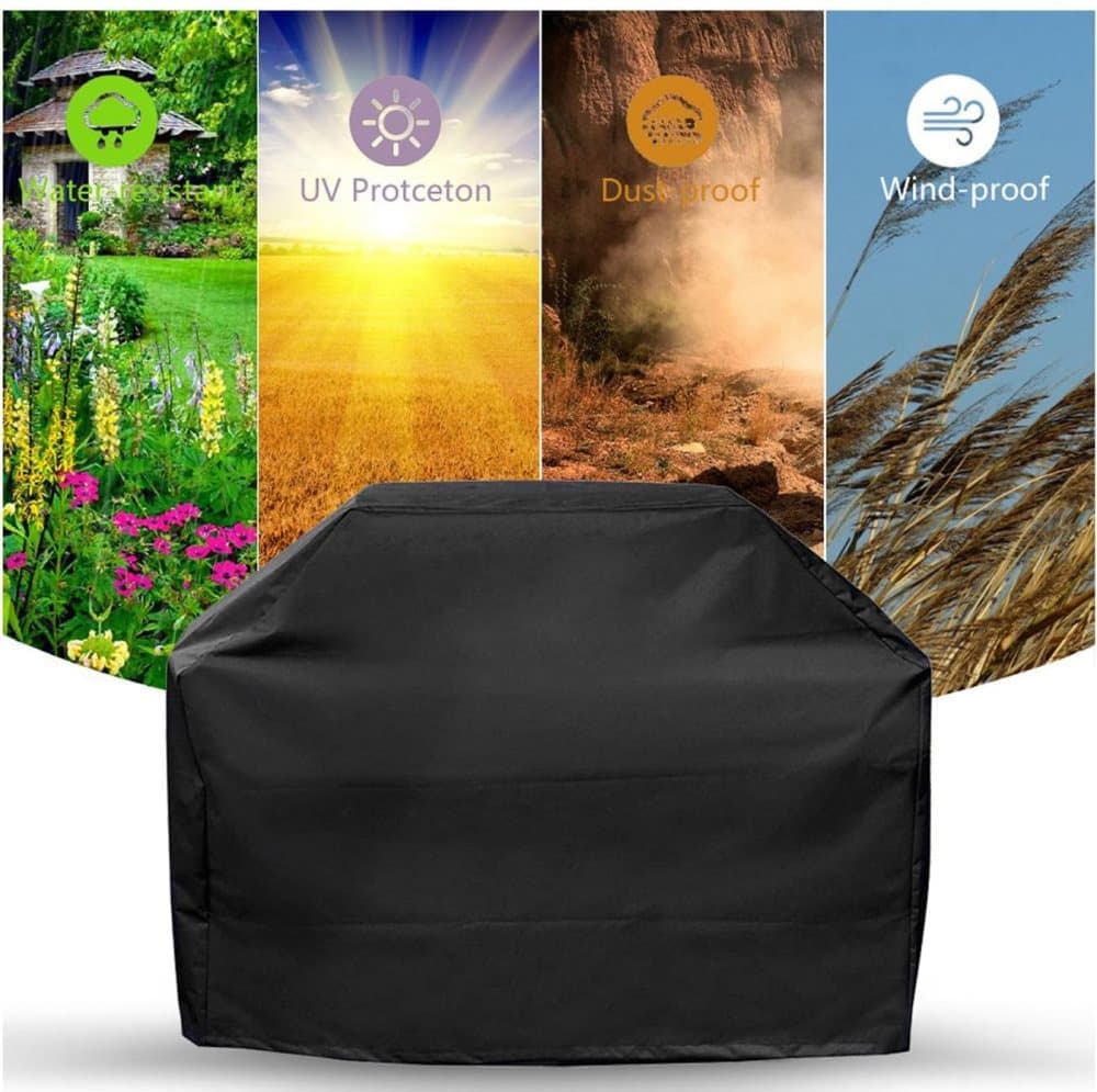 Heavy Duty Grill Cover 210D Oxford Waterproof UV Protection, 145 × 61 × 117 cm — image 2