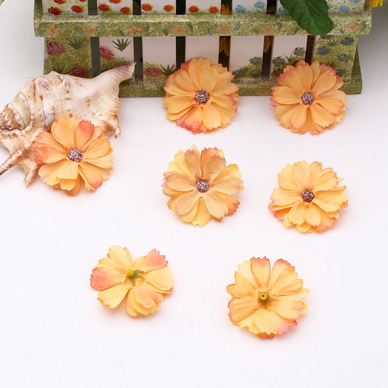 50 Pcs Cherry Blossom Flower Heads Assorted Artificial Silk Flowers Heads Bridal Wedding Party Supply Headbands Dress DIY โ image 2