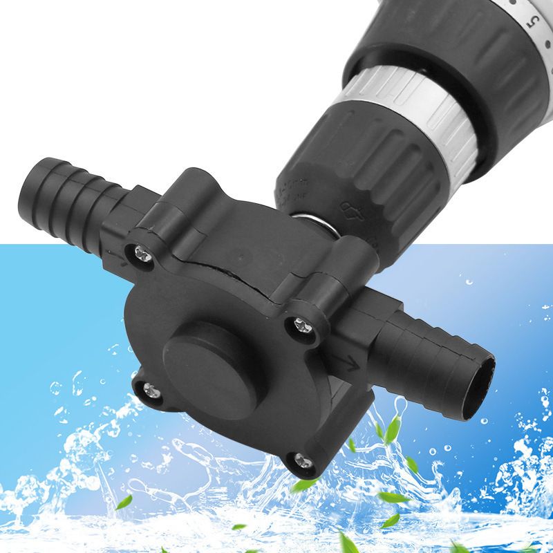 Small electric drill pump, portable hand drill power water pump, diesel engine oil liquid water, manual self-priming delivery — image 3