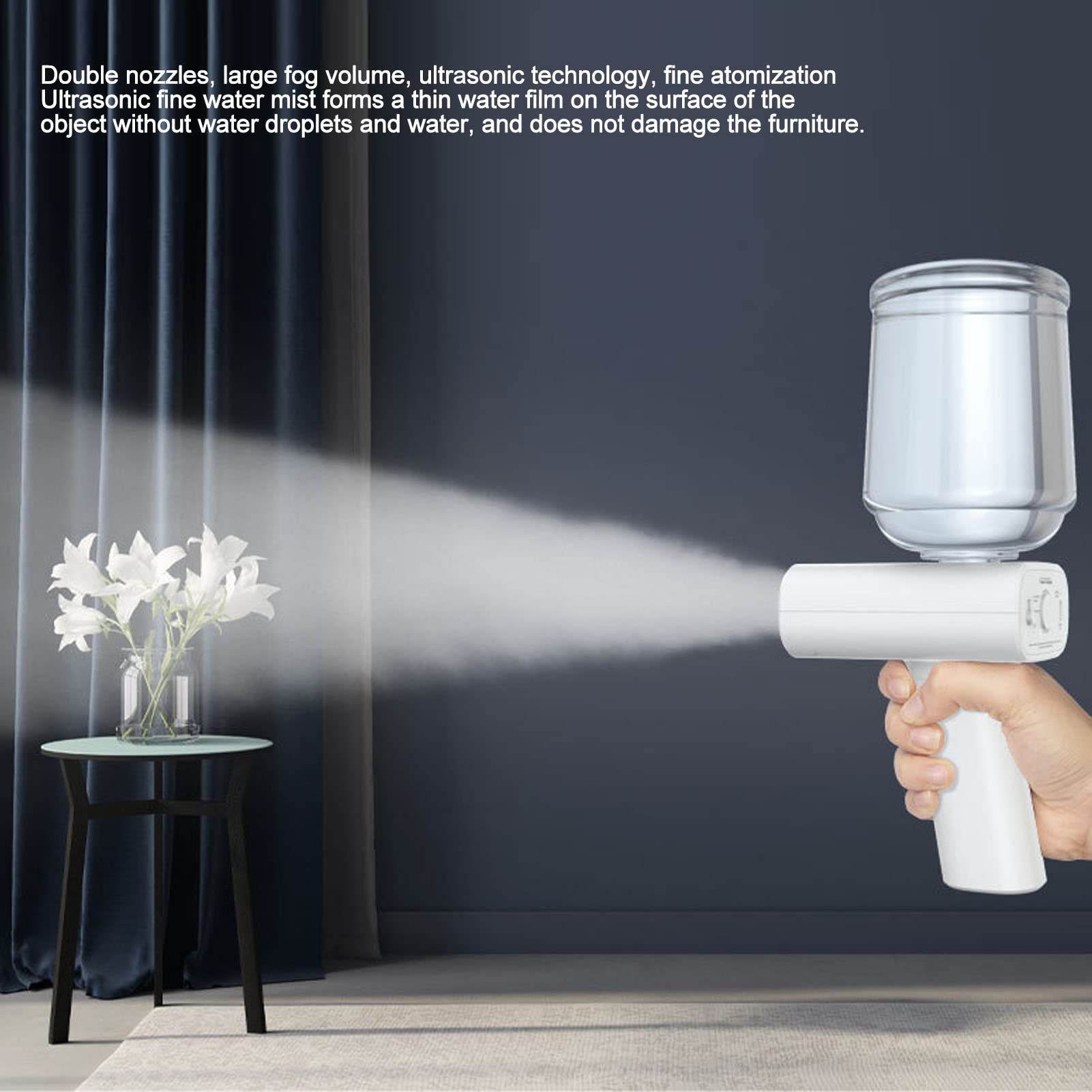 Handheld Fogger, Rechargeable Humidifie Machine Human Body Sensing Atomizing Sprayer Handheld Fogger for Home Office School Hotel โ image 3