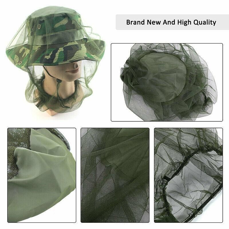 Outdoor Mosquito Head Net Fly Insect Bug Protector for Camping Hiking Fishing — image 5