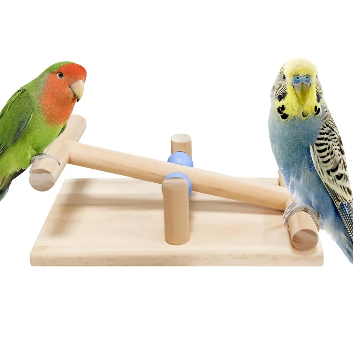 Interactive Bird Seesaw for Small Medium Birds Cage Toy Training Play Equipment — image 5