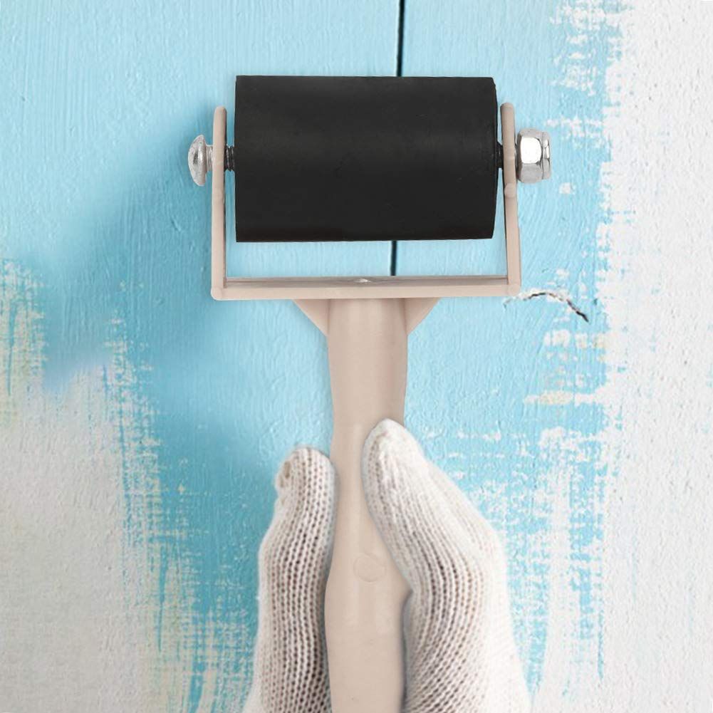 Brayer Roller for Crafts Rubber Glue Roller with 3.5Cm Rubber Handle Ink Print Making Brayer and Anti Slid Handle — image 4