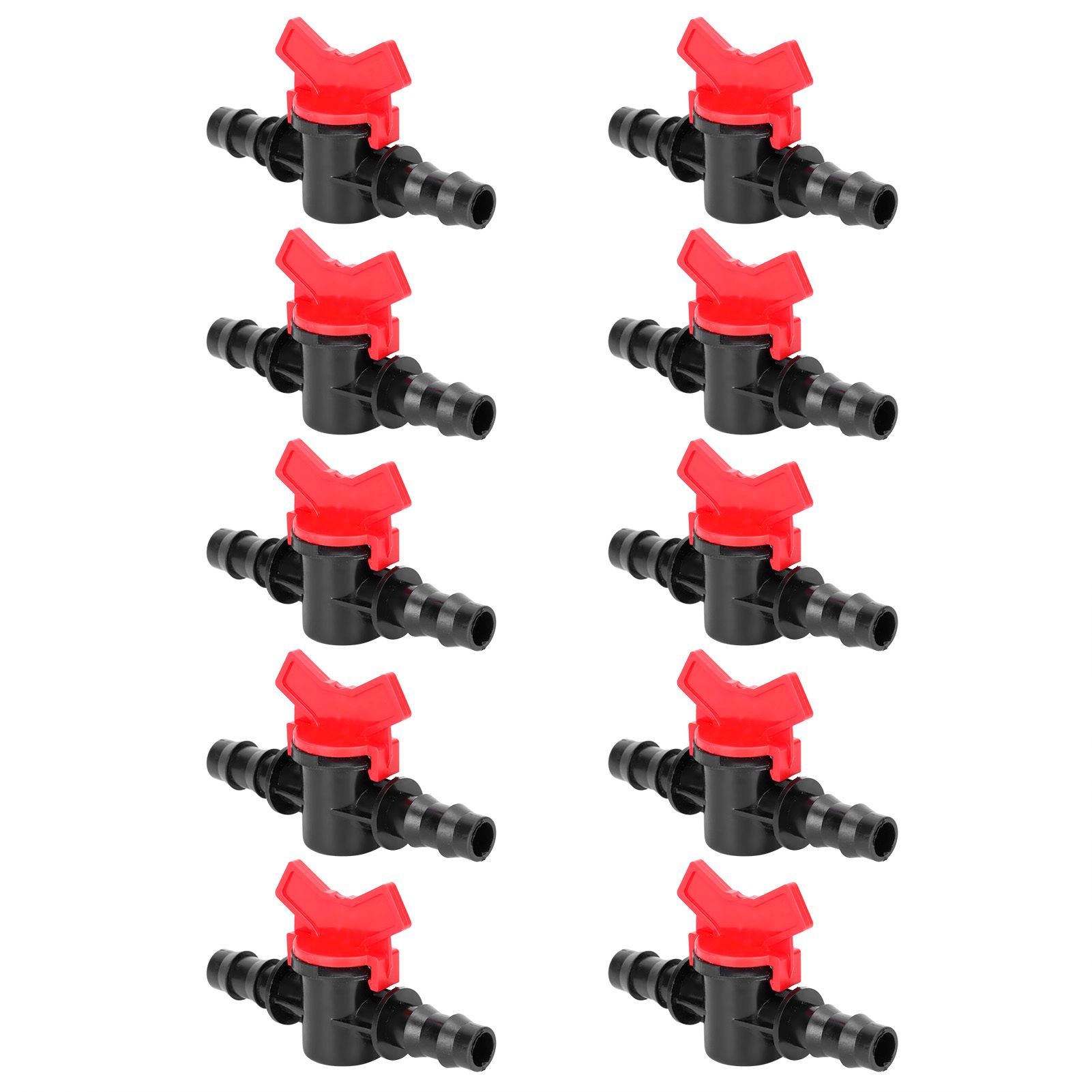 10PCS 1/2 Hose Irrigation Fittings Barbed in Line Valve Garden Irrigation Connector — image 2