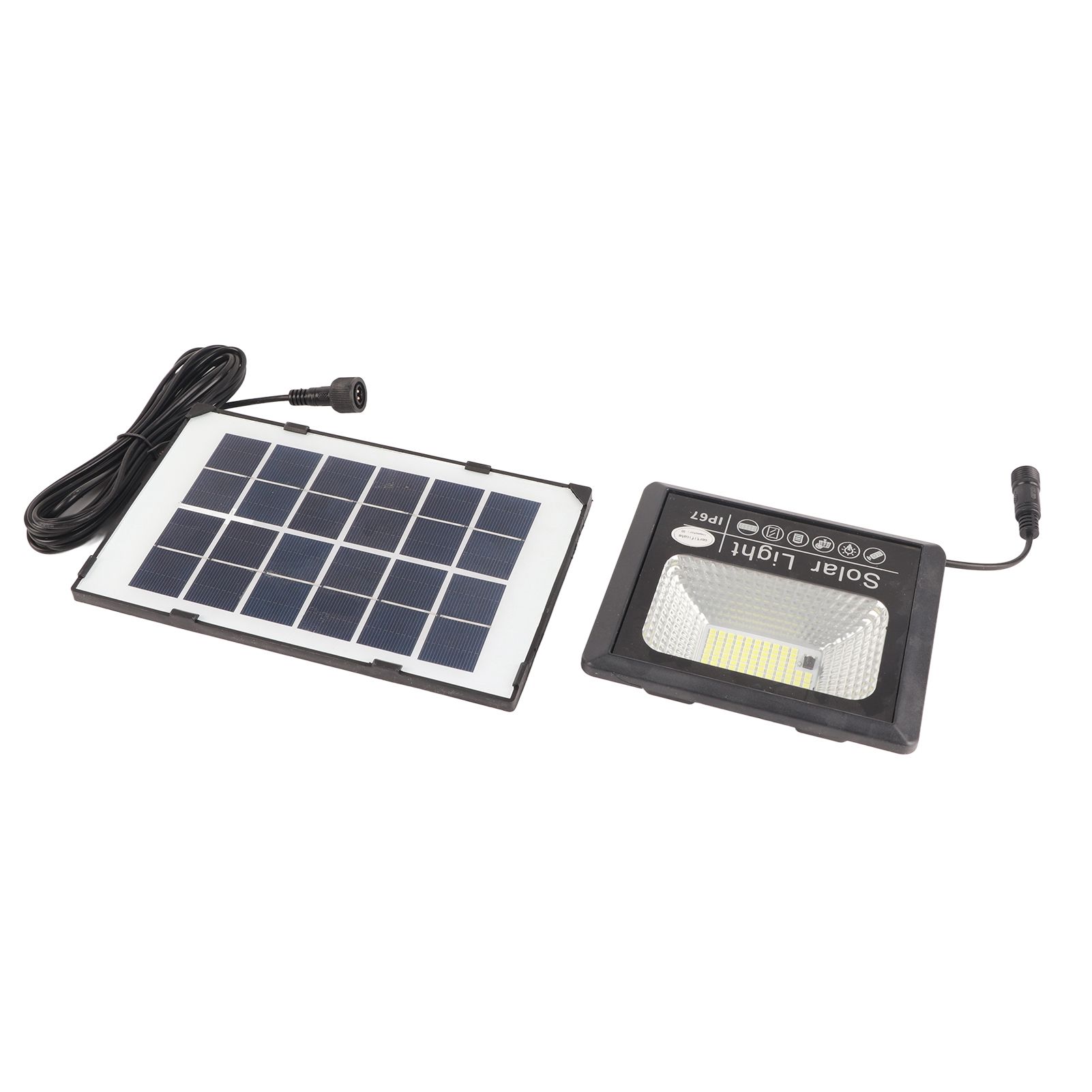 30W 100LED Solar Street Lamp Remote Control Light Control Timing Floodlight Super Bright Waterproof for Outdoor Garden — image 2