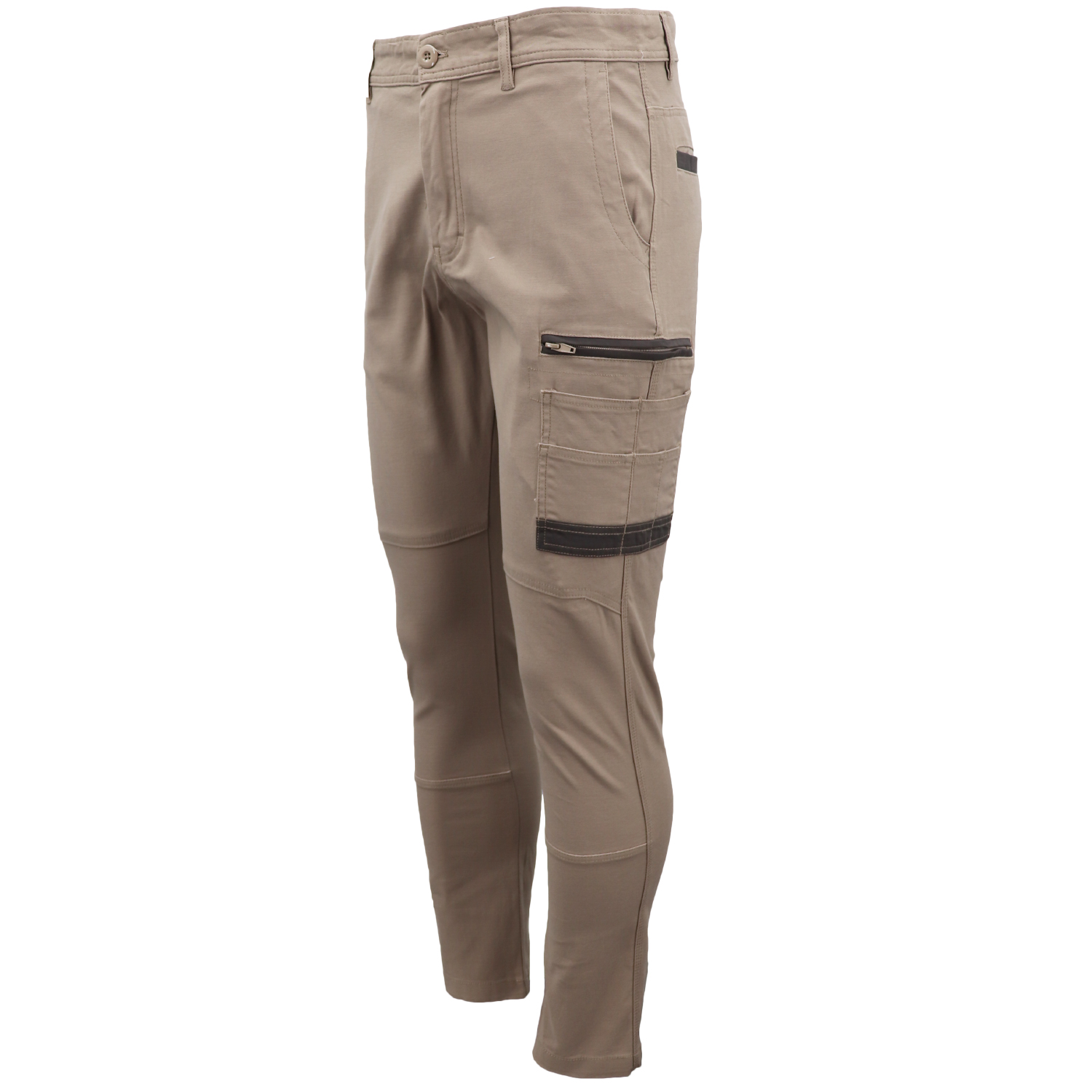 Men's Cotton Drill Cargo Work Pants UPF 50+ 13 Pockets Tradies Workwear Trousers, Navy, 36 โ image 5