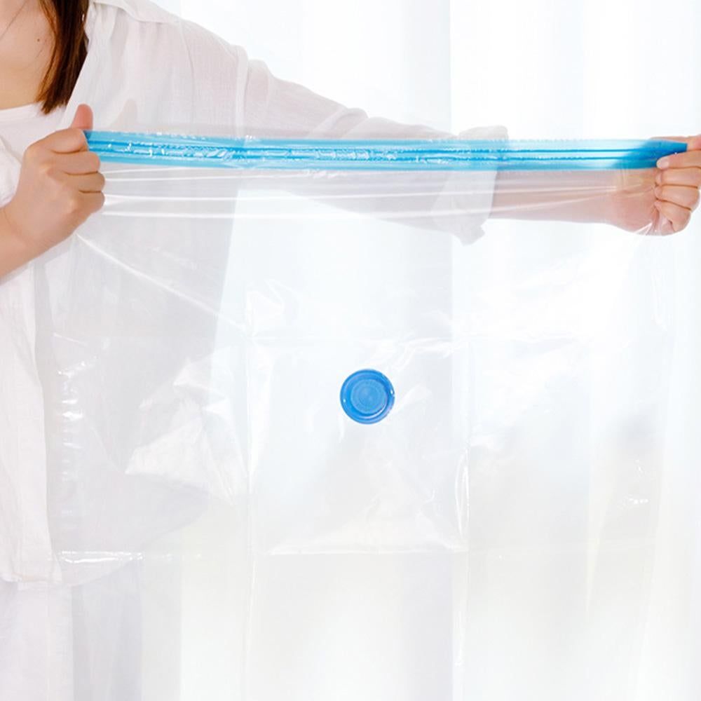 8 Pack Vacuum Storage Bags Space Saver Bags for Clothes Blankets with Valve - L — image 3