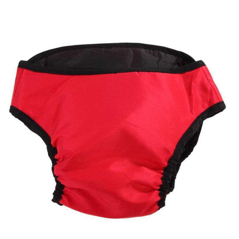 Washable Female Pet Dog Cat Nappy Diaper Physiological Pants Panties Underwear Red - S — image 6