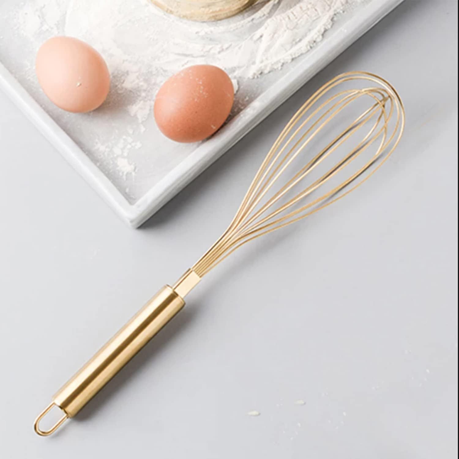Stainless Steel Blender - Eco friendly Manual Egg Beater, Milk Blender, Manual Blender, Cake Tool, and Kitchen Small Tool - Gold โ image 4