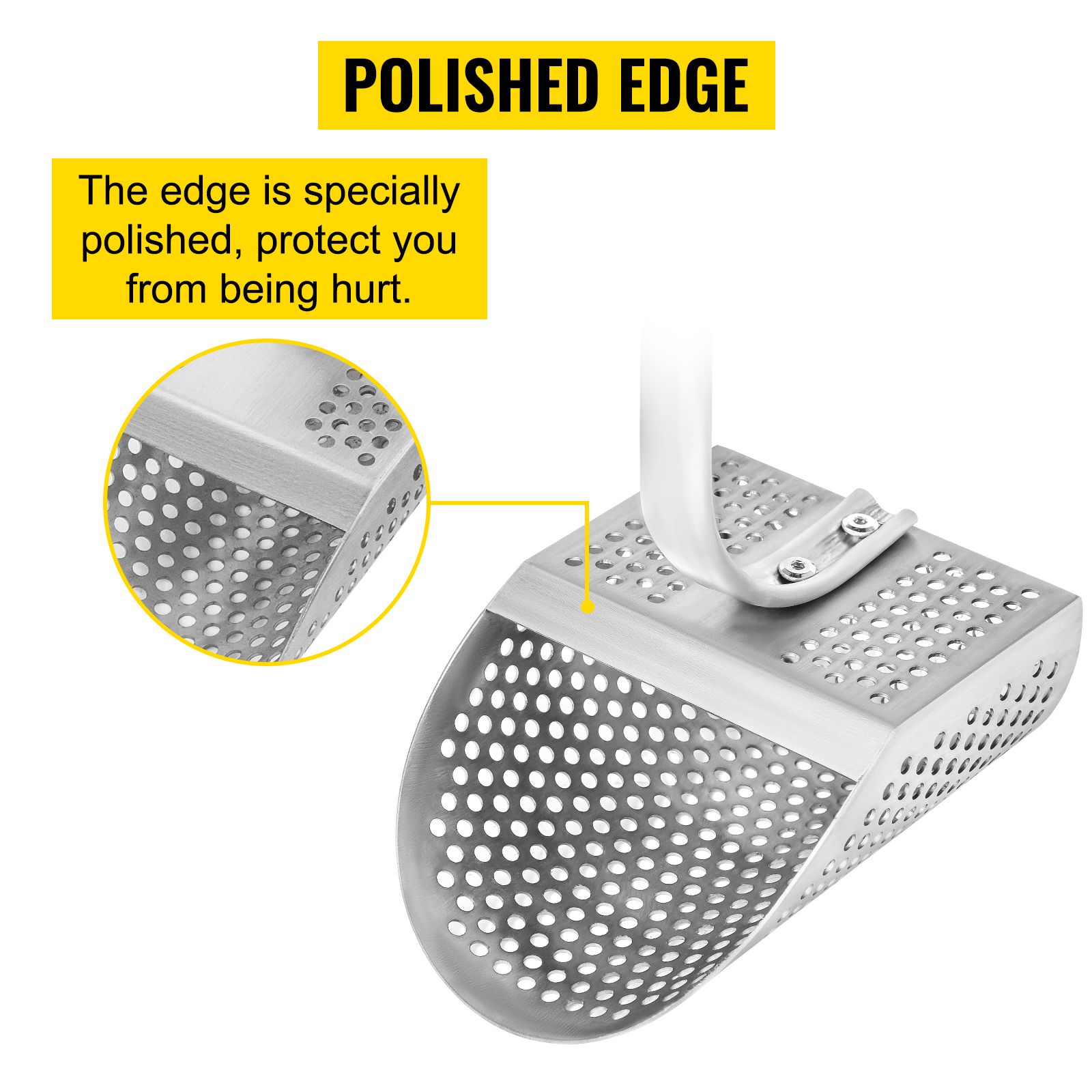 Metal Detector Sand Scoop Metal Detecting Hunting Scoop w/ Steel Handle โ image 6