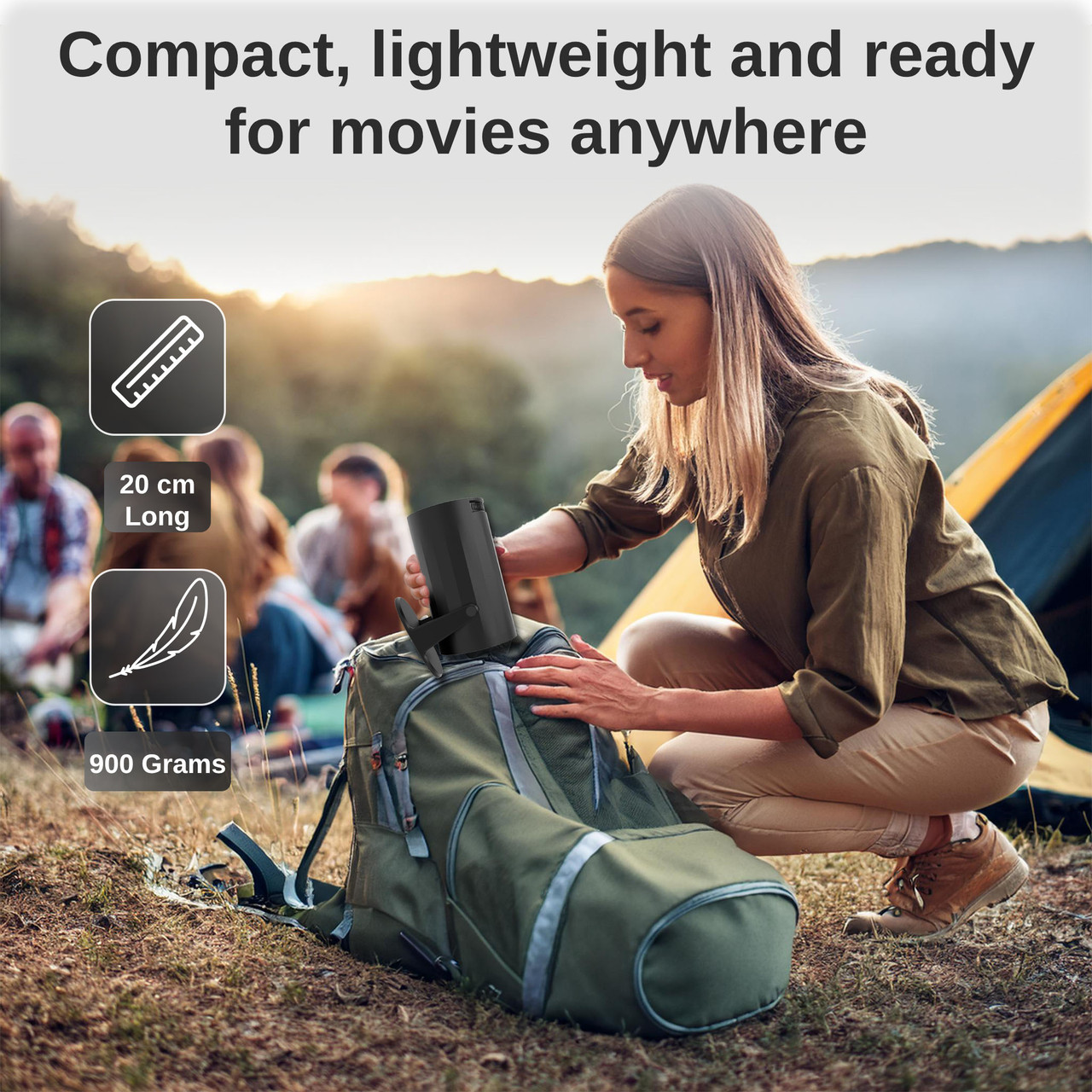 Laser Multi Angle Android LED Projector Black โ image 2
