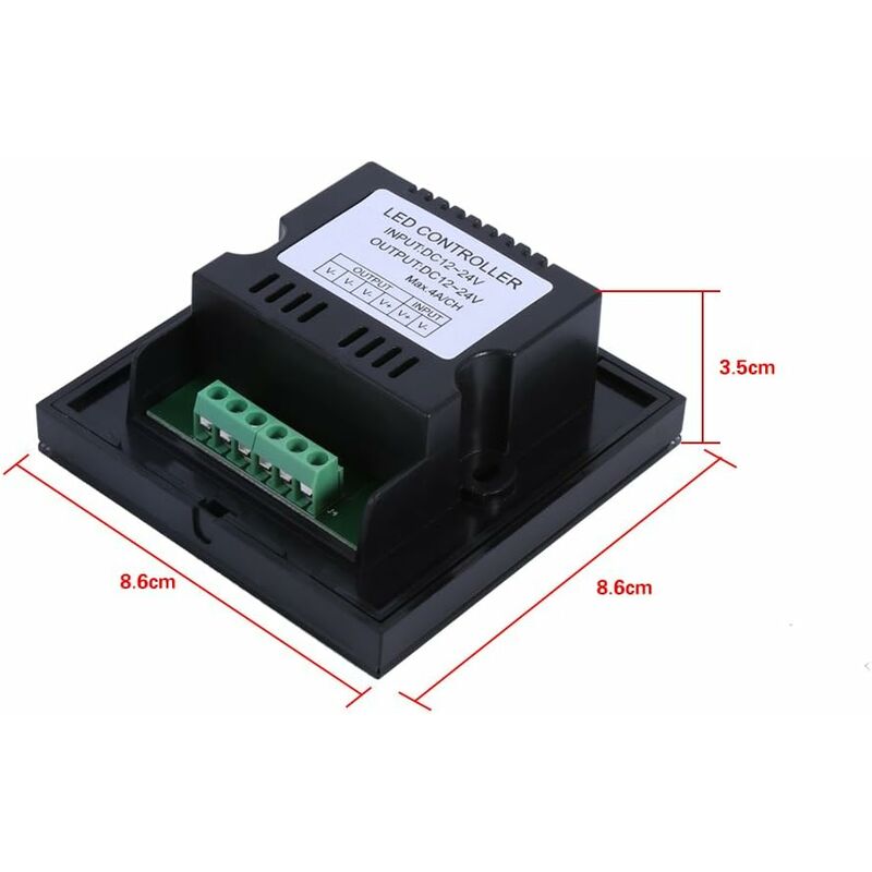LED Dimmer Switch,Fydun Dimmable LED Touch Panel Single Color Dimmer Wall Switch Controller Touch Panel LED Light Bar โ image 4