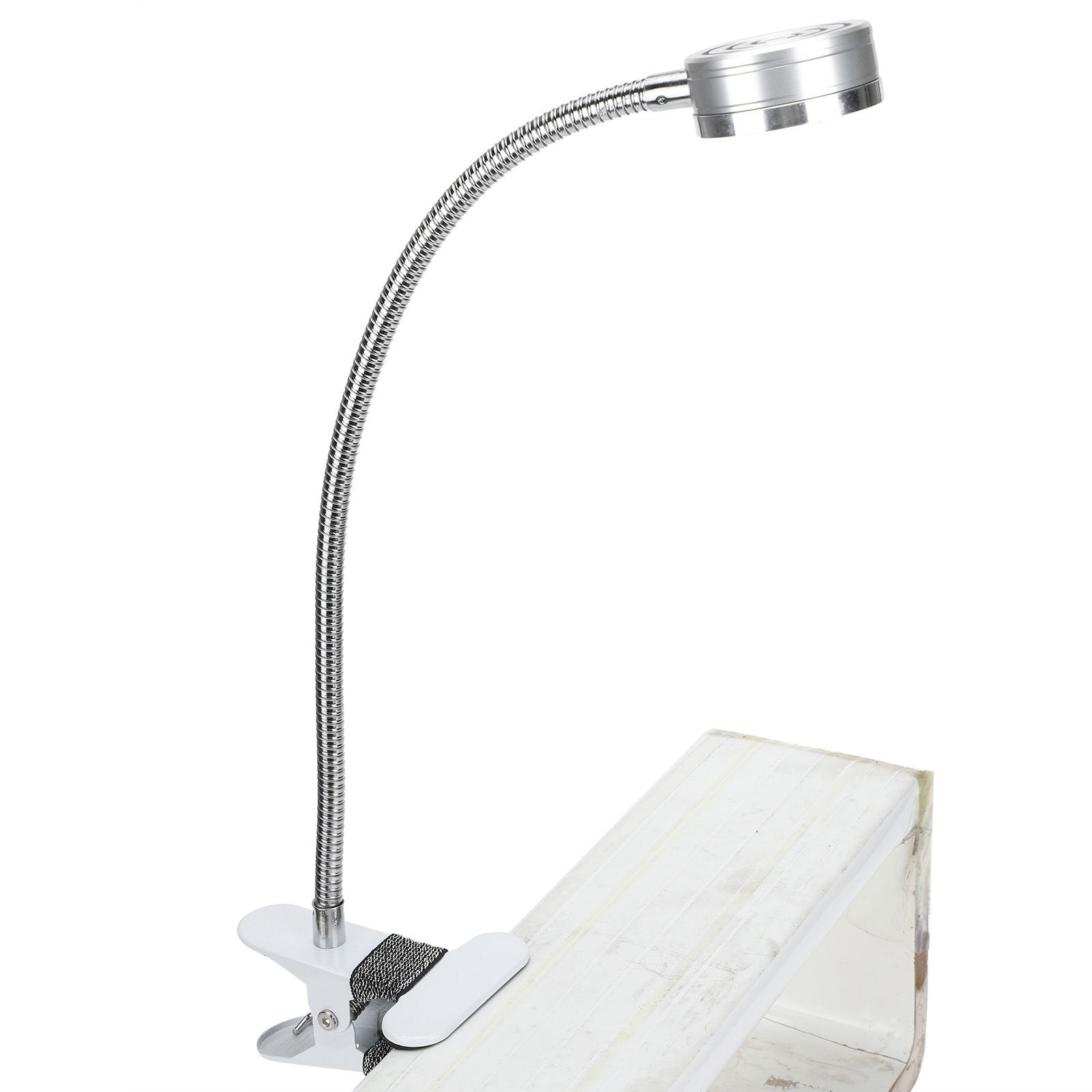 Clamp Light USB Warm Cold Color Temperature 360 Degrees Adjustable Gooseneck Light (Silver) โ image 4