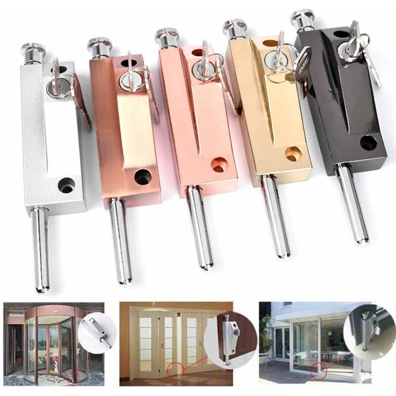 Multi-Purpose Door Lock, Garage Door Lock, Gate Lock, Universal Door Lock, Comes With 2 Keys, For Indoor And Outdoor — image 4