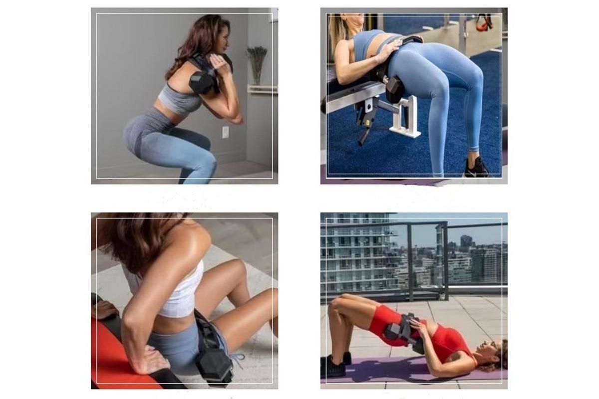Hip Thrust Belt For Dumbbells Booty Belt For Hip Thrust Slip-Resistant Pad β image 3