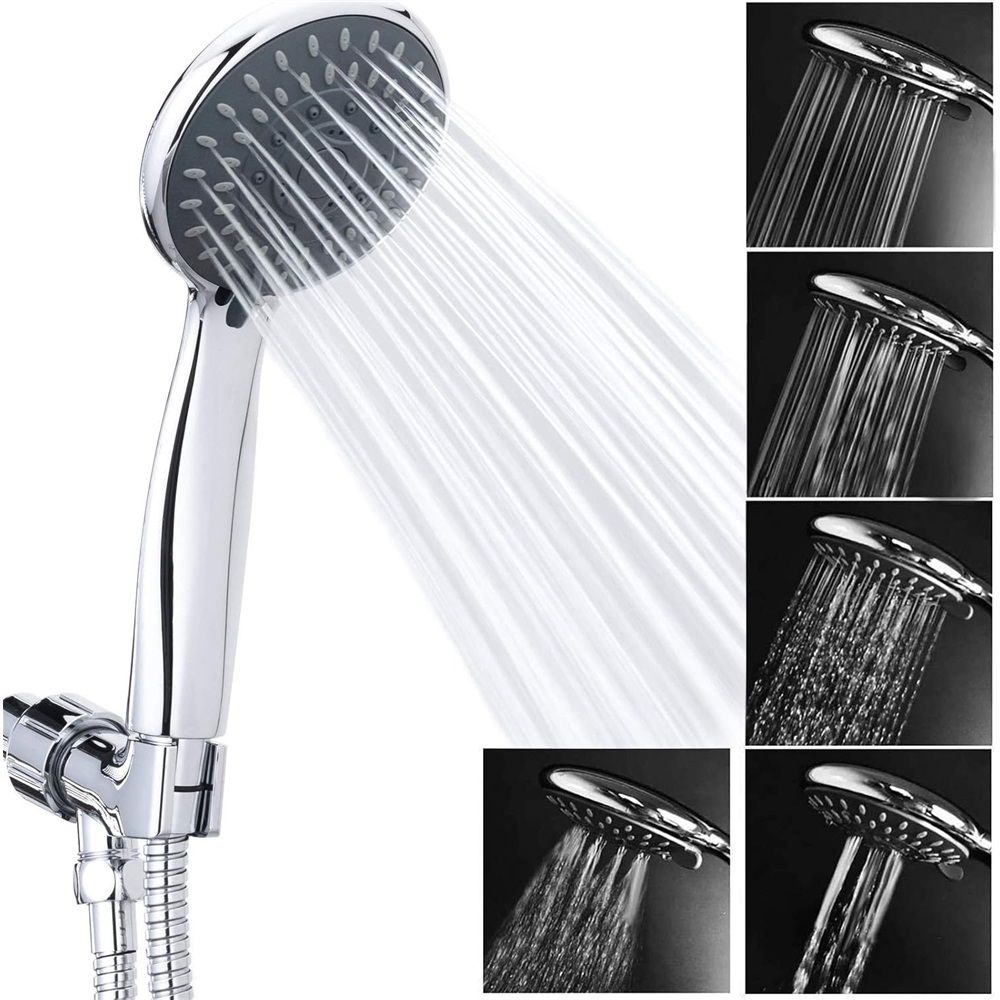 High Pressure Handheld Shower Head Powerful Water Spray Shower Head against Low Pressure Water Flow（Single showerhead） — image 3