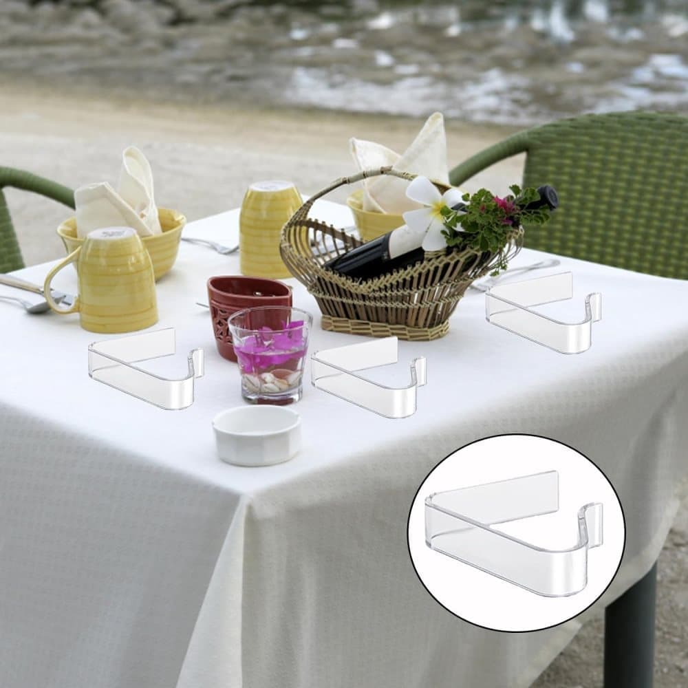 12pcs plastic tablecloth clips for thick tables, garden table camping picnic, compatible with most brands, 12cm โ image 5