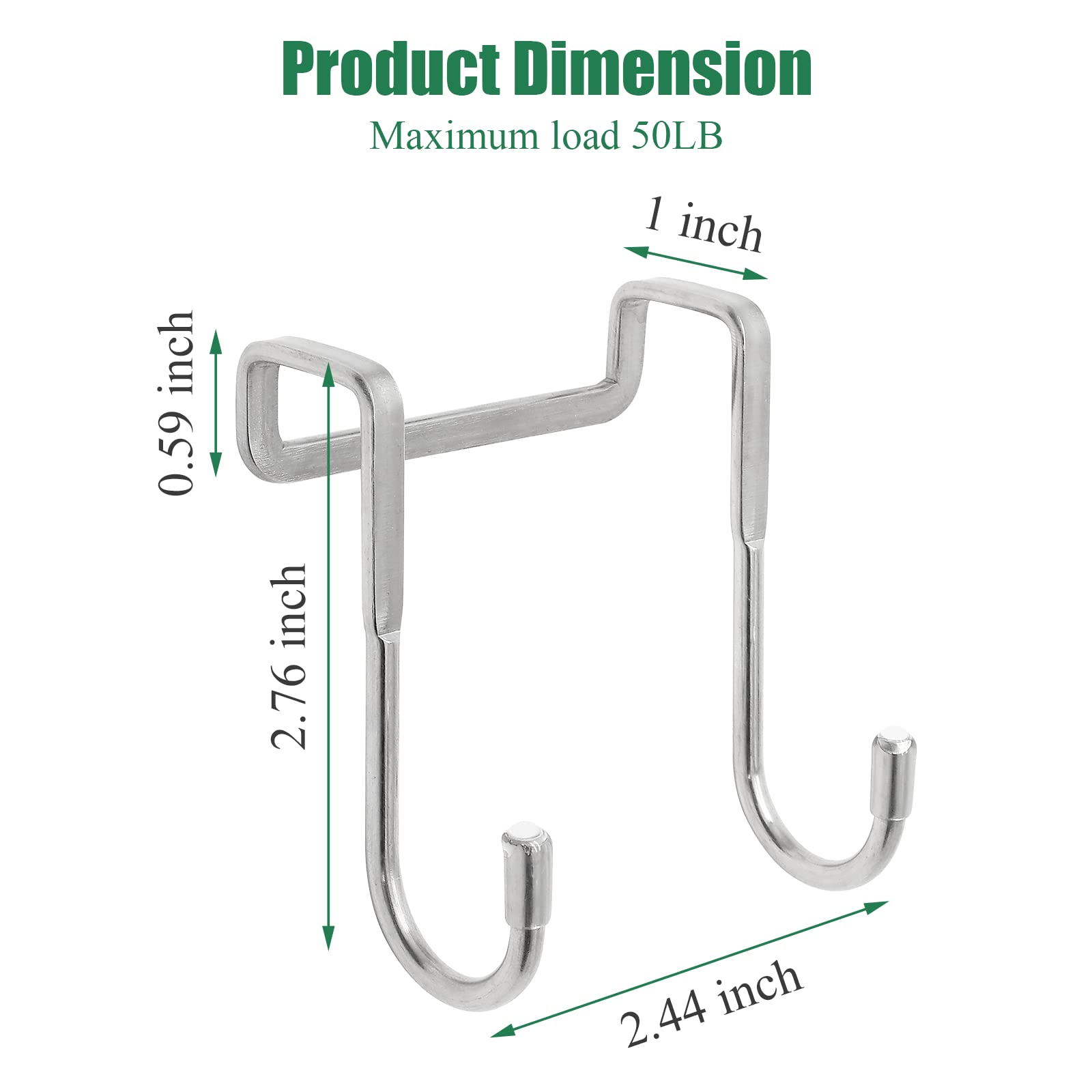 6 Pieces No-Drill Bathroom Hooks with Suction Mount for Towels, Sponges and Kitchen Accessories, Reusable Wall Storage โ image 2